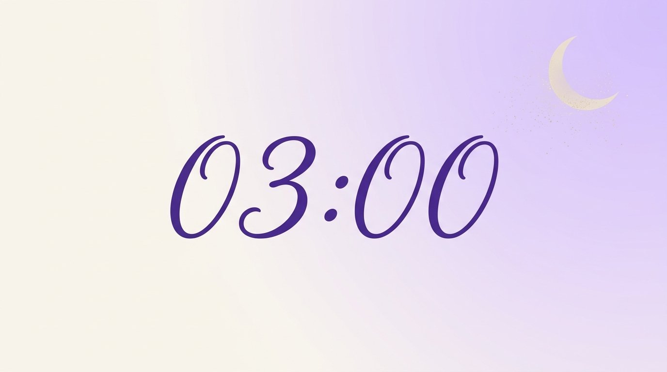 Heure miroir 03h00