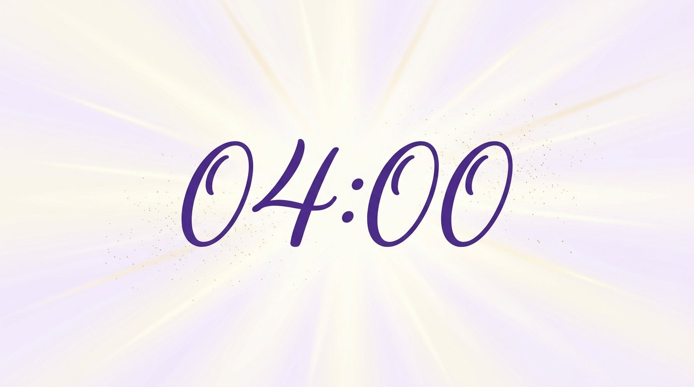 Heure miroir 04h00