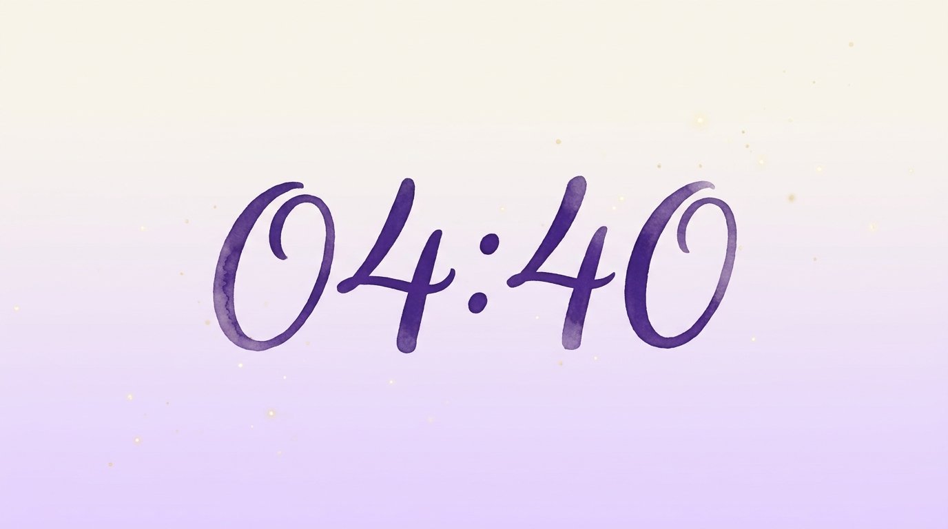 Heure miroir 04h40
