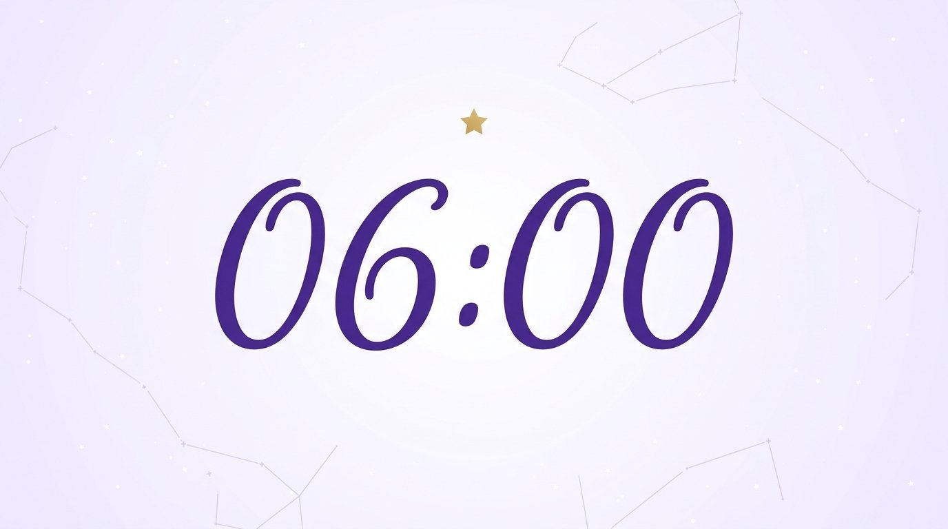 Heure miroir 06h00