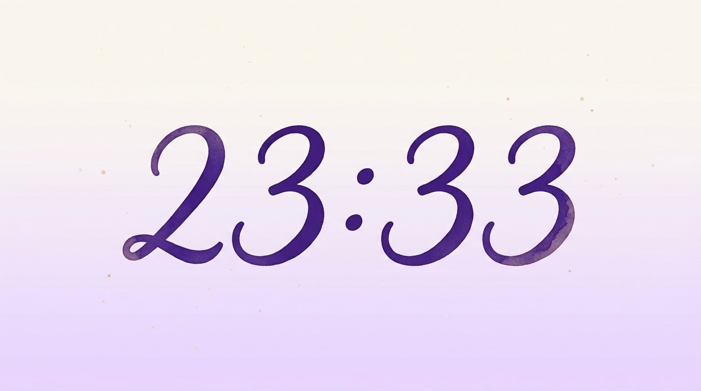 Heure miroir 23h33